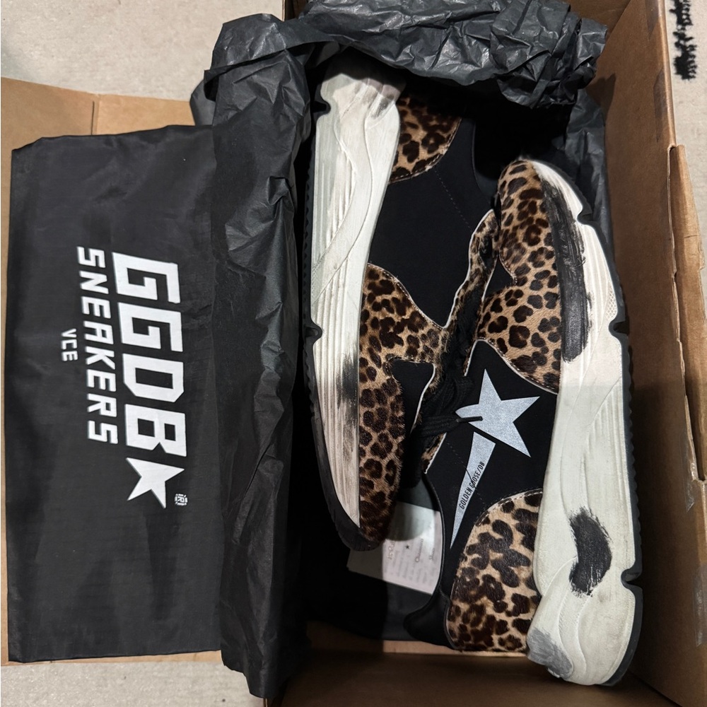 Golden Goose Running Sneaker Leopard Size 38